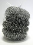 Dishwashing Scourer - Stainless steel 4pc/set  (EKW309S / MJ-0256)
