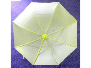 Children's Long Automatic Umbrella - 90Cms; Plain Colors  (MJ2062)