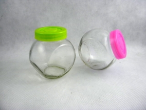Glass container with a screw cap 2 pieces