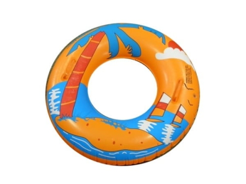 Swimming Ring with handles - 90cm; Mixed Colors  (MJ2105, ECG954S)