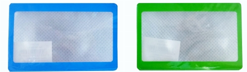Magnifier Sheet - Credit Card Size - 85*54mm, Transparent With Colored Frame  (ESG616P)