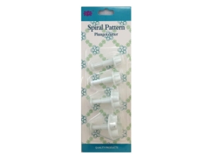 Cookies/Fondant Plunger Cutter Punch Set; Flower Shape (big) 4Pc/Set (EBB306P)