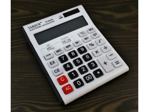 12-digit calculator, white MJ9935