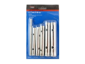 Pipe wrenches, set of 6 pieces