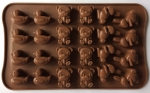 The silicone mold for chocolate  	(EBB249P / MJ8042)