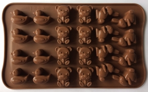The silicone mold for chocolate  	(EBB249P / MJ8042)