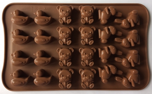 The silicone mold for chocolate  	(EBB249P / MJ8042)