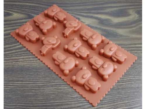 Chocolate Mould Silicone-  TEDDY BEARS   (EBB239)