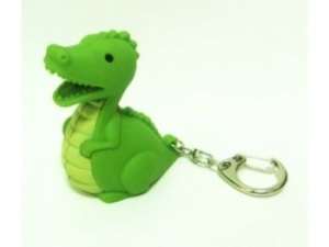 Dinosaur LED keychain and gives sound