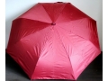 Double automatic Umbrella with case - 2 colored Handle; 55cm; Plain Colors