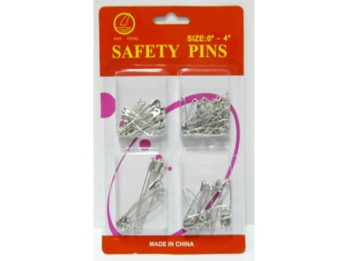 Set of safety pins, 4 sizes  MB-0275